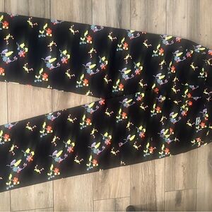 Obey Black Pants with Multicolor Accents